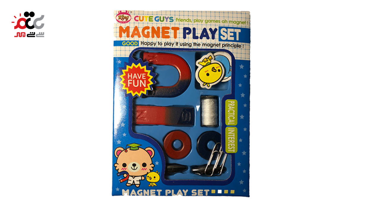 ست اسباب بازی آهن ربا مدل Magnet Play Set مجموعه 9 عددی