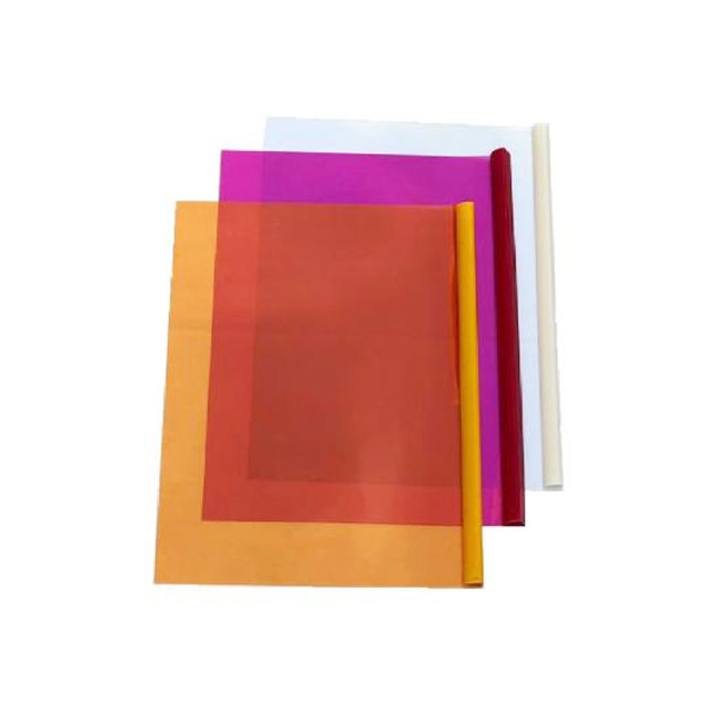 طلق و شیرازه رنگی سایز A4 