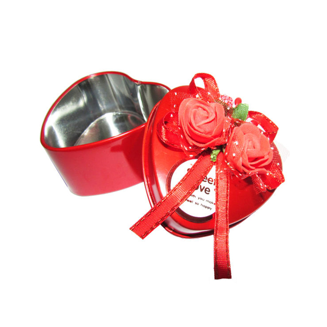 جعبه هدیه فلزی طرح قلب کد 02