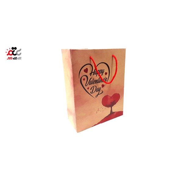 ساک دستی گرافت طرح happy valentine day سایز 3
