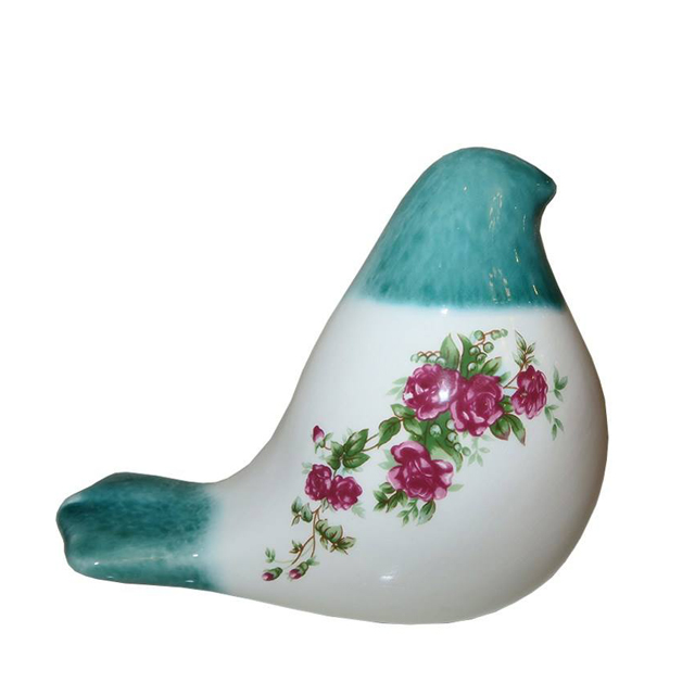 گنجشک سرامیکی مدل گل سرخی سایز بزرگ کد 012