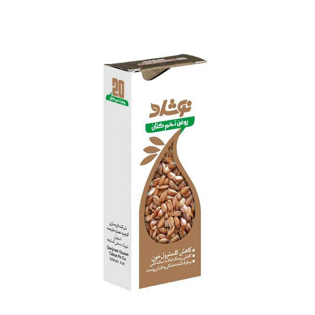 روغن تخم کتان نوشاد37 میلی لیتری