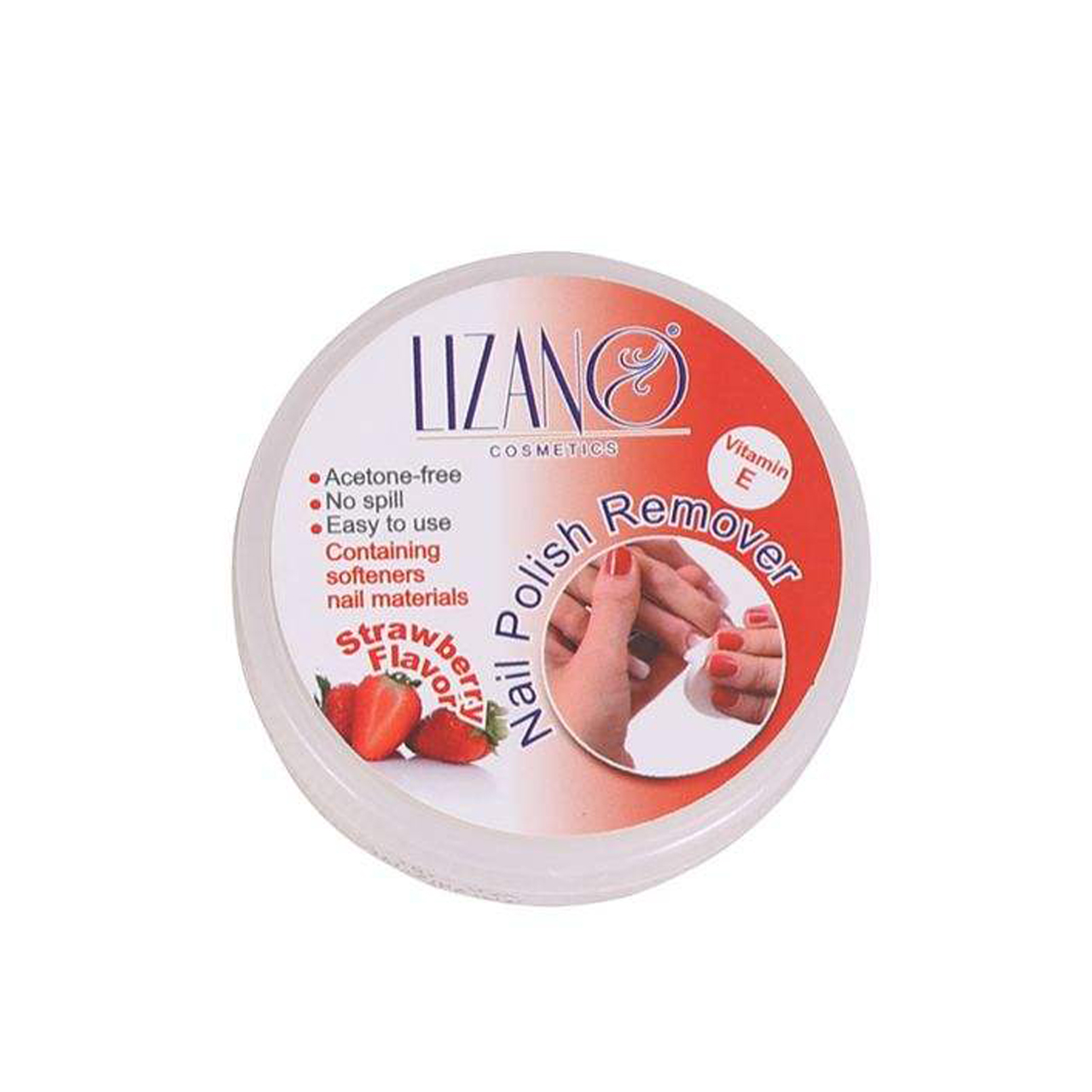 پد لاک پاک کن لیزانو مدل strawberry بسته 24 عددی