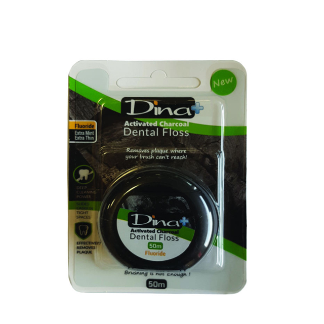 نخ دندان دینا مدل Activated Charcoal