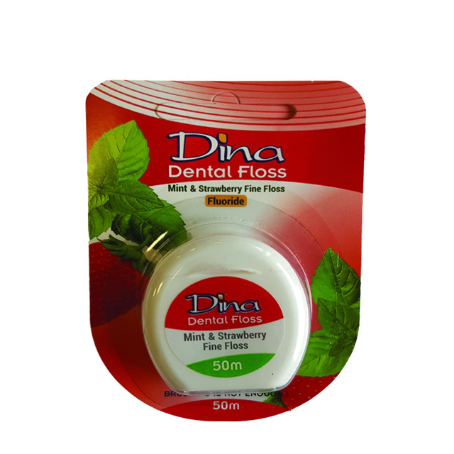 نخ دندان دینا مدل mint & strawberry