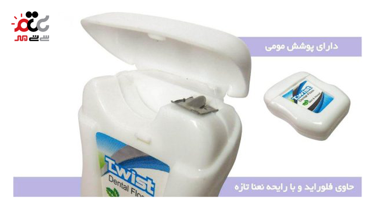 نخ دندان تویست مدل Mint And Waxed