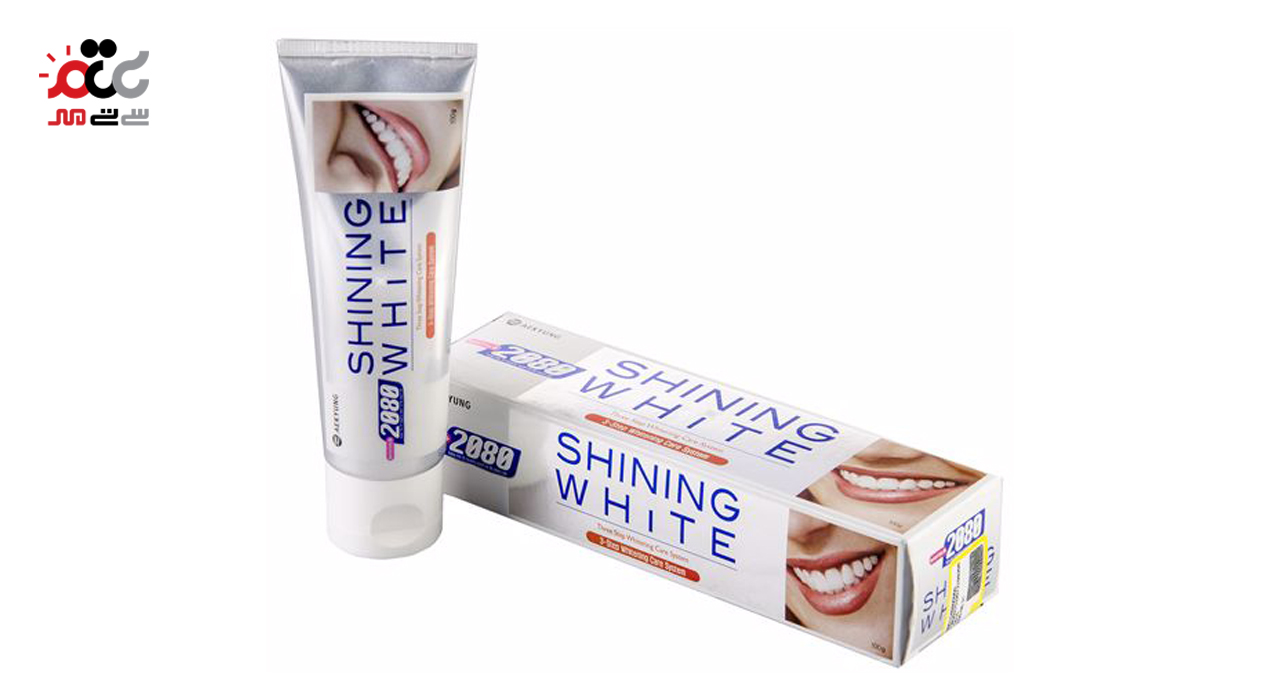 خمیر دندان 2080 مدل Shining White تیوپ 100 گرمی