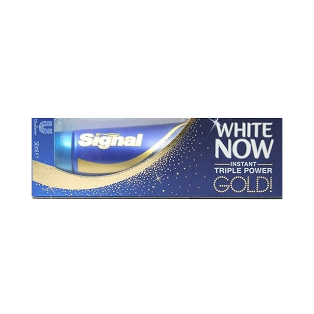 خمیر دندان سیگنال مدل White Now Gold تیوپ 50 میلی لیتری