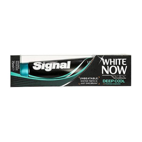 خمیر دندان سیگنال مدل White Now Super Pure مخصوص آقایان تیوپ 75 میلی لیتری