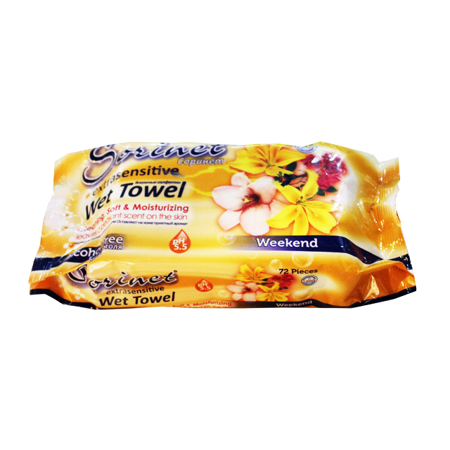 دستمال مرطوب سورینت 72 عددی