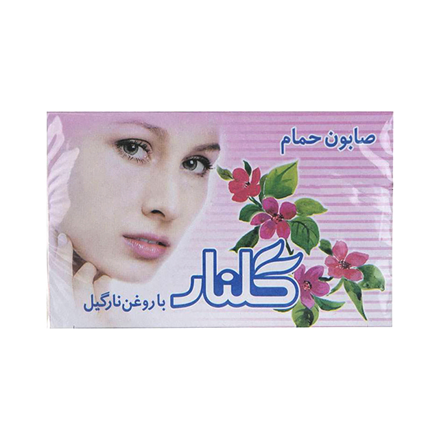 صابون حمام صورتی با روغن نارگیل گلنار 6 عددی