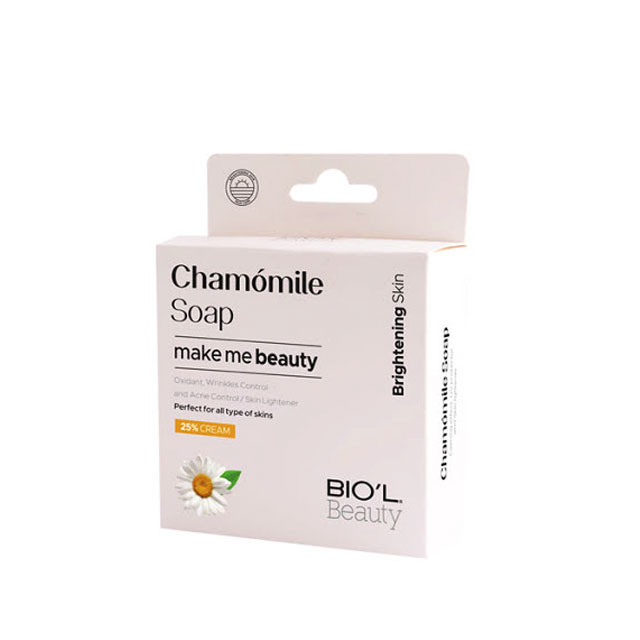 صابون ارایش پاکن شیر کرمی بابونه روشن کننده بیول 100گرمی