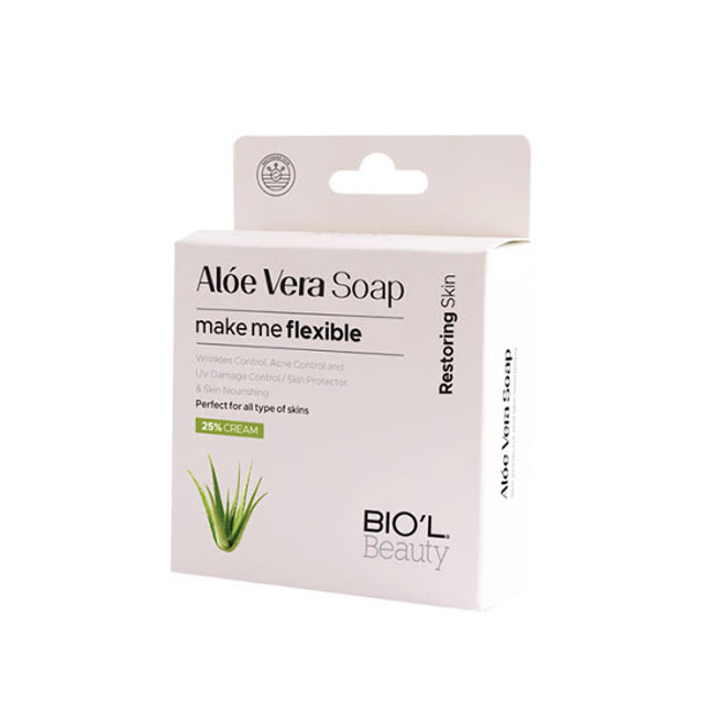 صابون ارایش پاک کن شیر کرمی الوئه ورا بیول 100گرمی