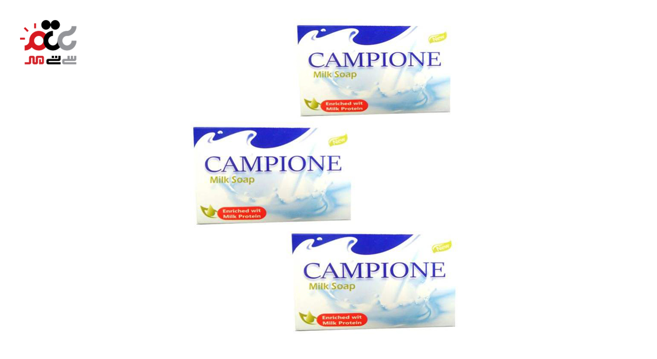 صابون بهداشتی حاوی4% پروتئین شیر کامپیونه 90 گرمی