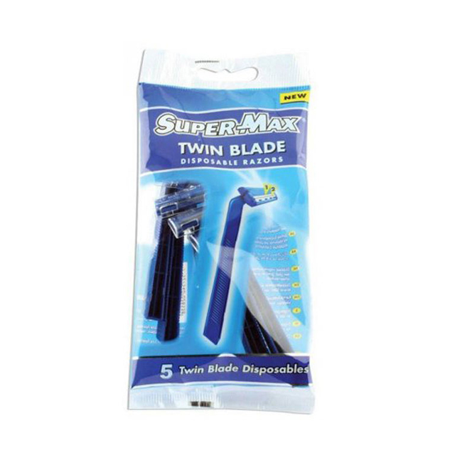 تیغ دولبه صابون دار سوپر مکس بسته 5 عددی