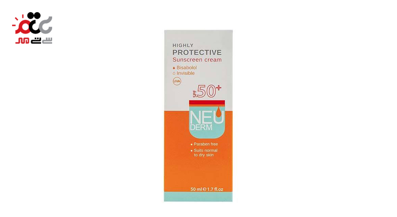 کرم ضد آفتاب نئودرم مدل Highly Protective Invisible حجم 50 میلی لیتری