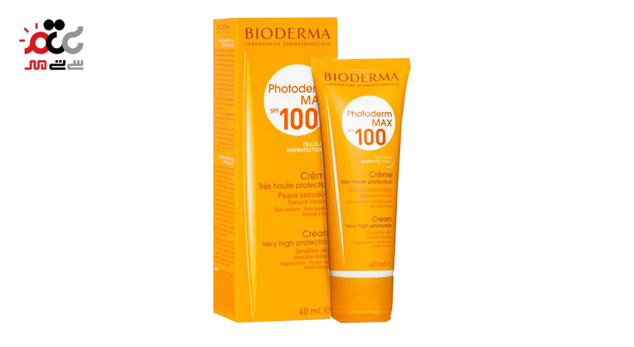 کرم ضد آفتاب SPF100 بایودرما مدل فتودرم مکس بدون رنگ 40 میلی لیتری