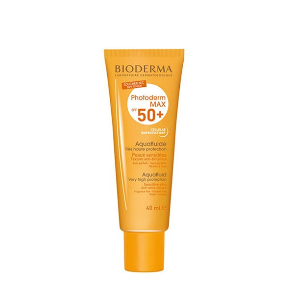 کرم ضد آفتاب SPF50 بایودرما مدل فتودرم مکس آکوا فلوئید رنگ طبیعی 40 میلی لیتری