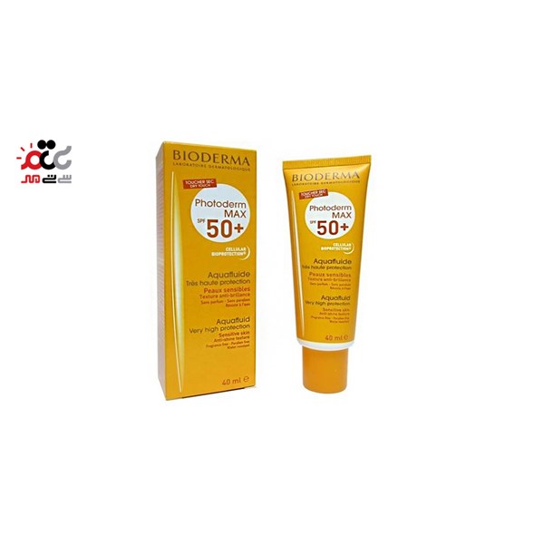 کرم ضد آفتاب SPF50 بایودرما مدل فتودرم مکس آکوا فلوئید رنگ طبیعی 40 میلی لیتری
