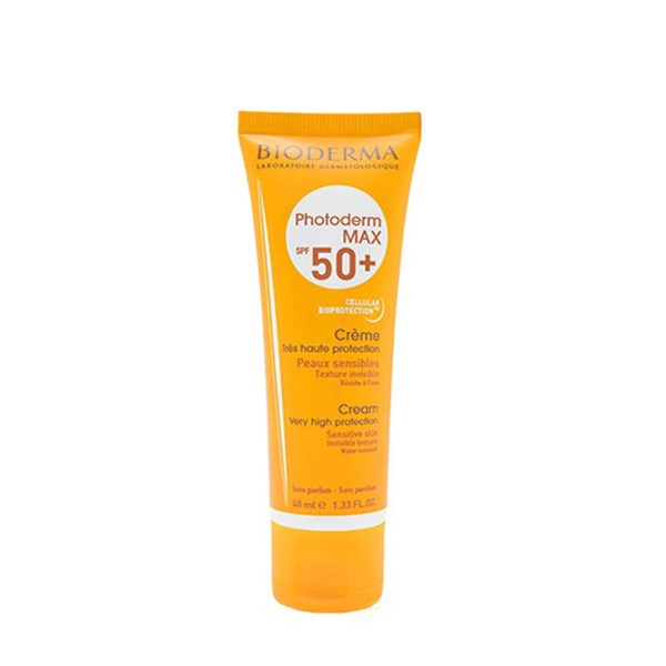 کرم ضد آفتاب SPF50 بایودرما مدل فتودرم مکس بدون رنگ 40 میلی لیتری