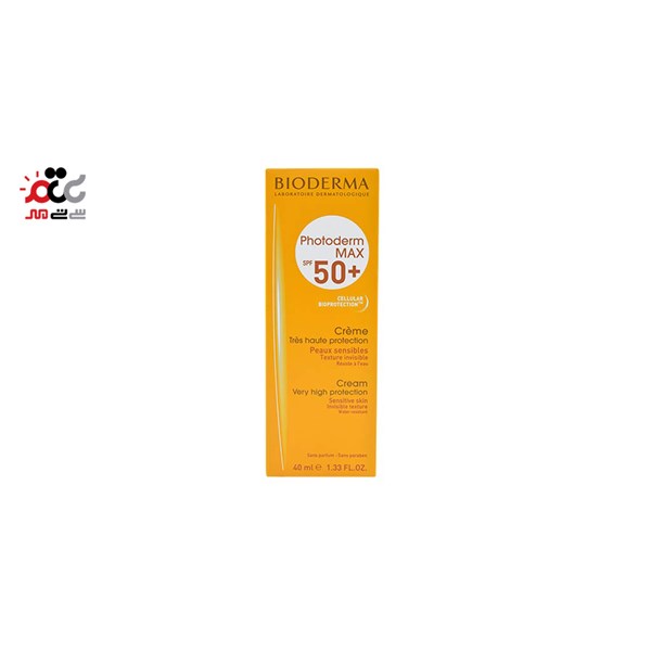 کرم ضد آفتاب SPF50 بایودرما مدل فتودرم مکس بدون رنگ 40 میلی لیتری