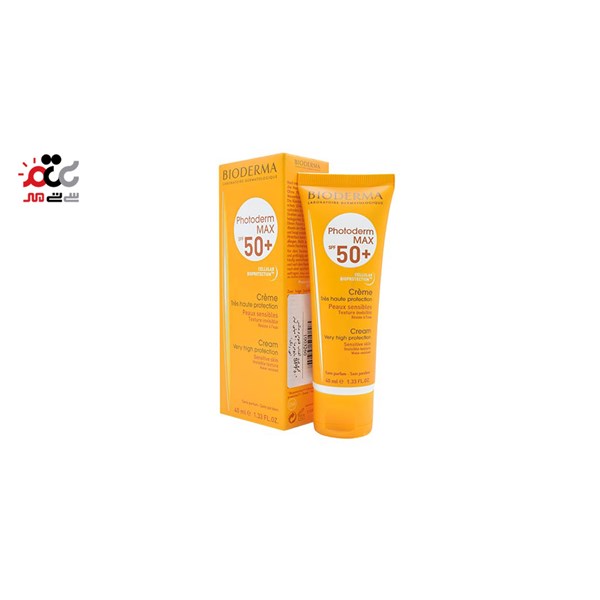 کرم ضد آفتاب SPF50 بایودرما مدل فتودرم مکس بدون رنگ 40 میلی لیتری