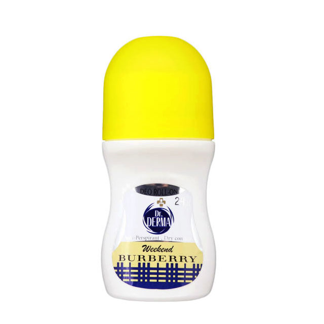 رول ضد تعریق زنانه دکتر درما مدل Buberry Weekend حجم 50 میلی لیتری