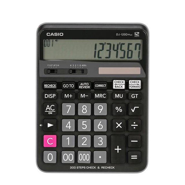 ماشین حساب کاسیو مدل DJ-120D Plus