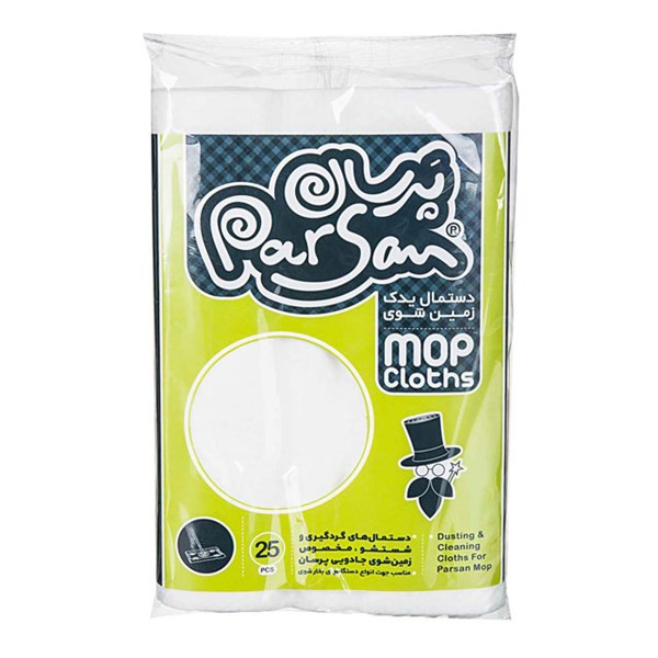 دستمال یدک زمین شوی پرسان بسته 25 عددی