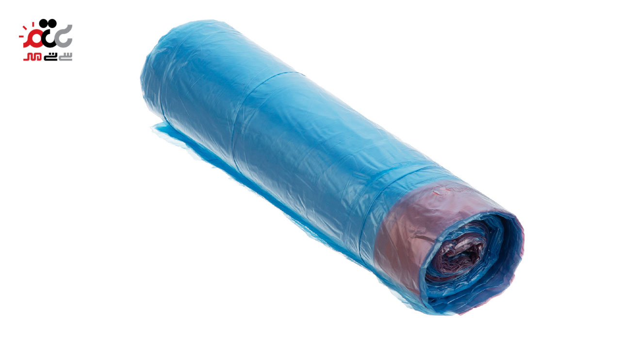 کیسه زباله بند دار هوم پلاس سورمه ای 15 عددی سایز بزرگ