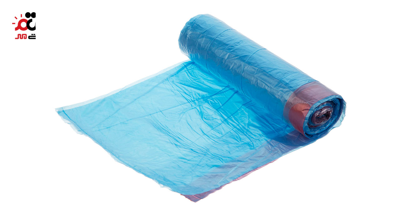 کیسه زباله بند دار هوم پلاس سورمه ای 15 عددی سایز بزرگ