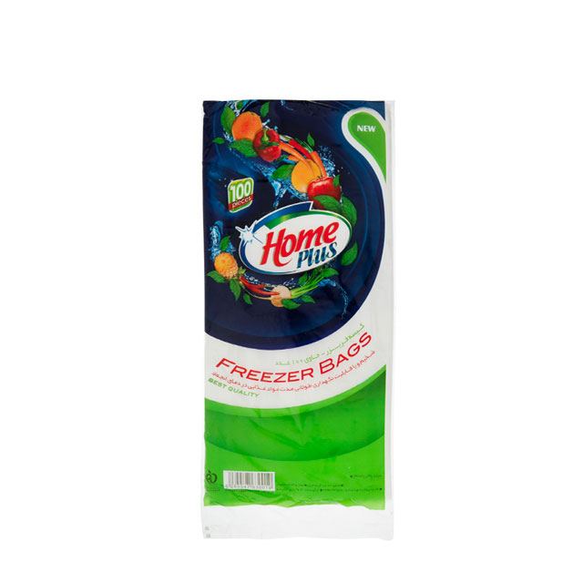 کیسه فریزر هوم پلاس بسته 100 عددی