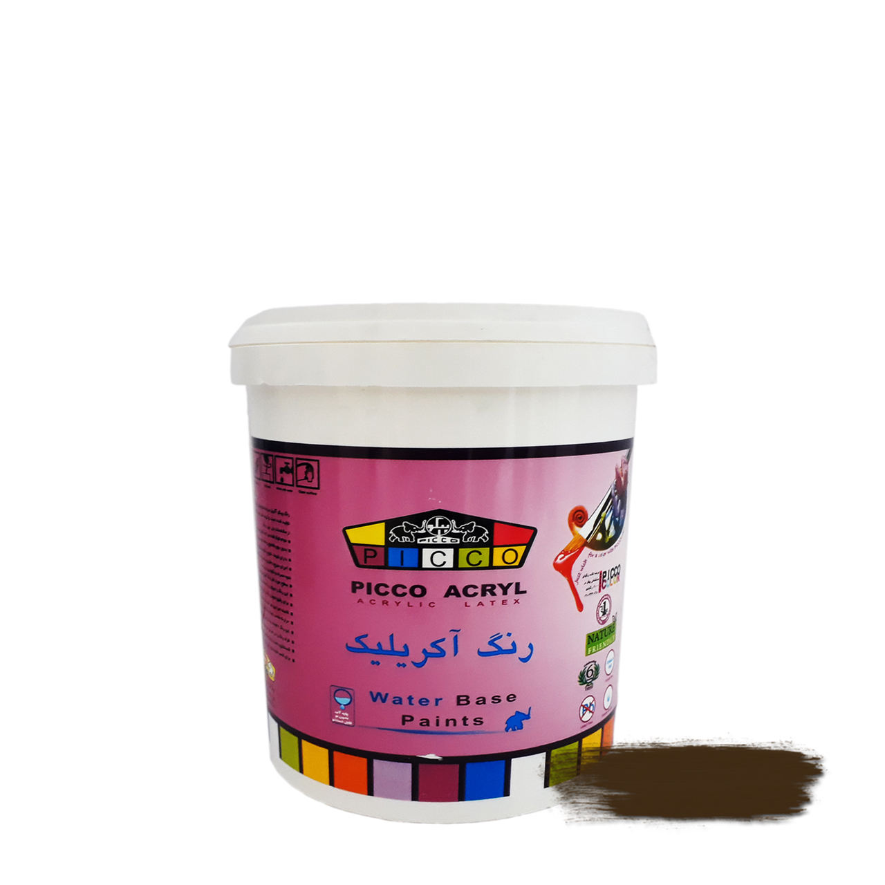 رنگ قهوه ای 4710 آکریلیک نیم براق پیکو 1 کوارتی