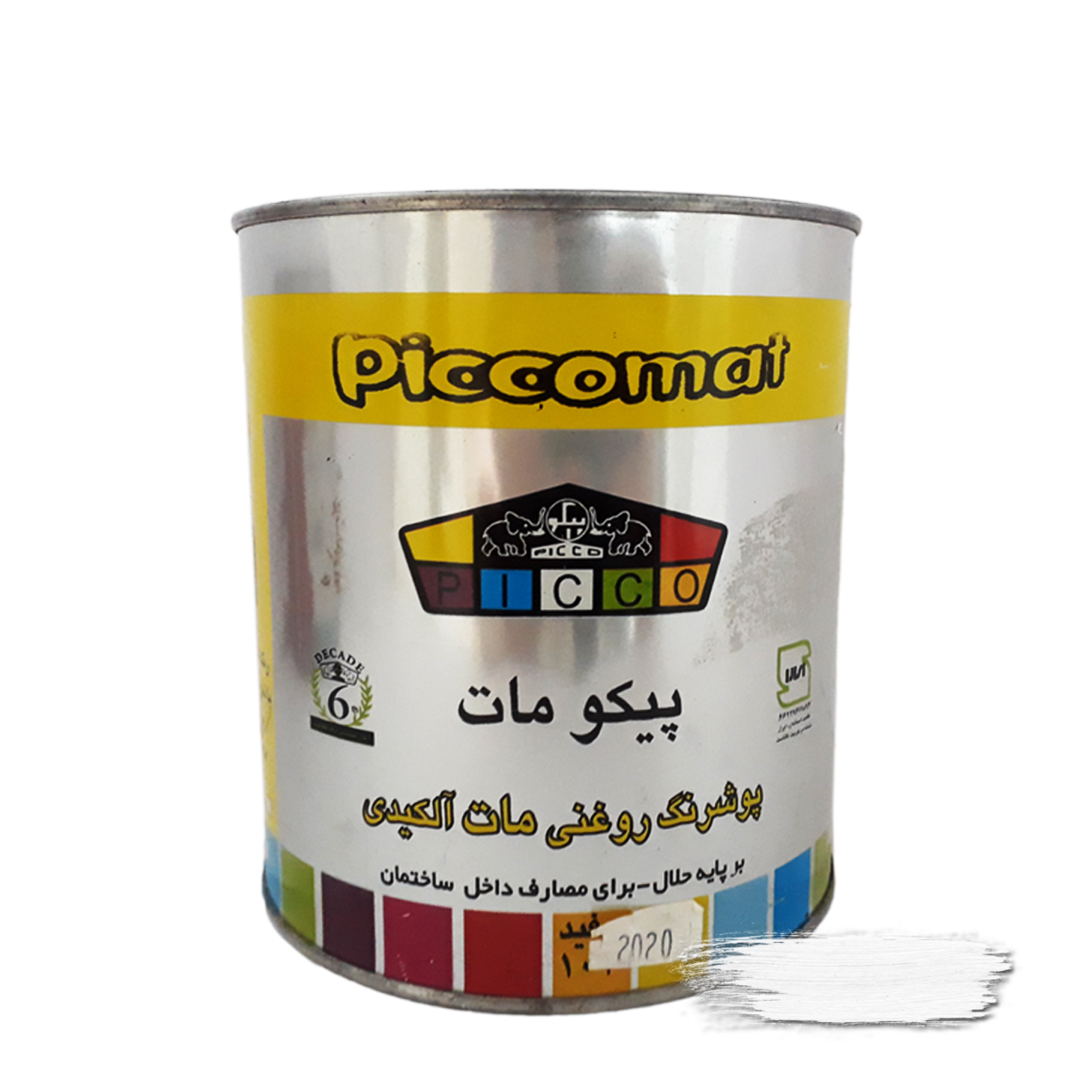 رنگ سفید روغنی مات آلکیدی پیکو 1 کوارتی