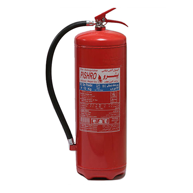 کپسول آتش نشانی پودر و گاز پیشرو دوازده کیلوگرمی