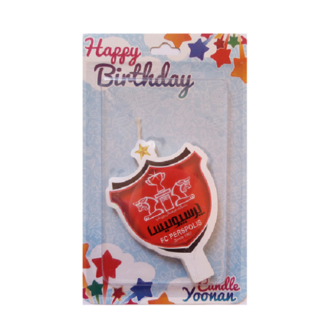 شمع تولد مدل Happy birthday طرح پرسپولیس