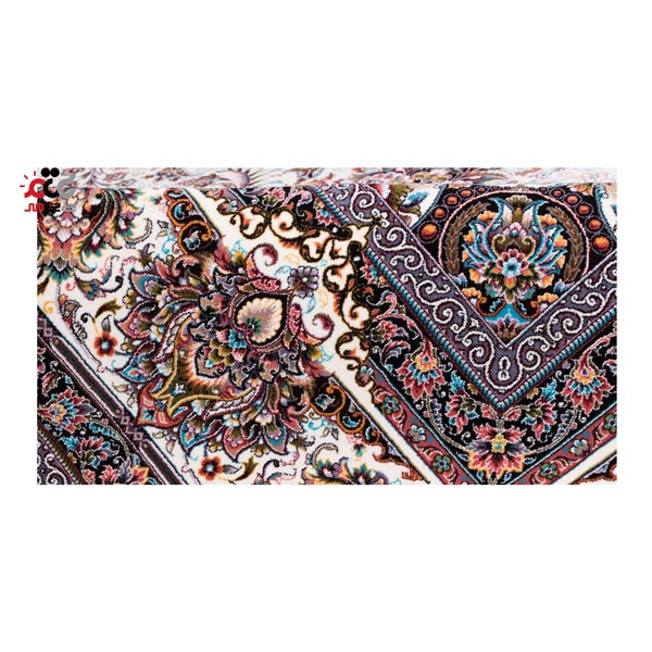 فرش ماشینی دنیای فرش طرح افشان یاشار زمینه کرم