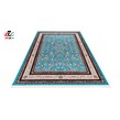 فرش ماشینی دنیای فرش طرح کرشمه رنگ زمینه آبی