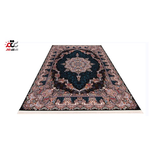 فرش ماشینی دنیای فرش گل برجسته کد 233 کرم