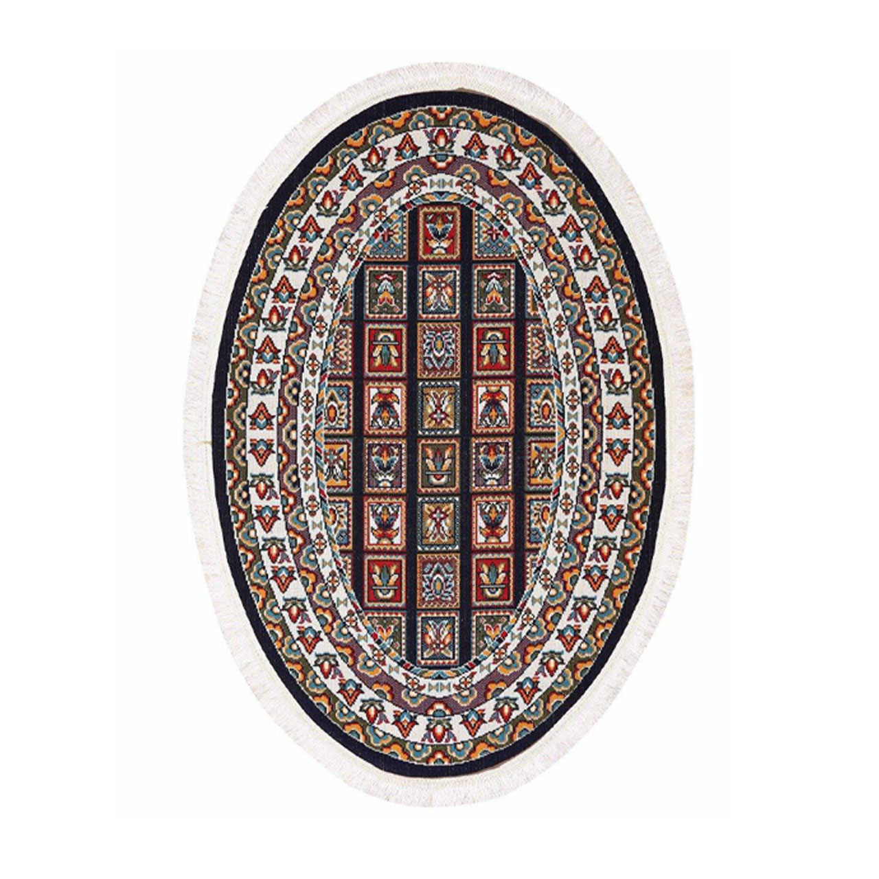 گلیم ماشینی دنیای فرش مدل شایان