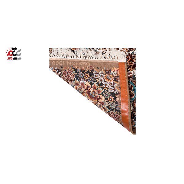 فرش ماشینی دنیای فرش طرح آیدا رنگ زمینه گردویی
