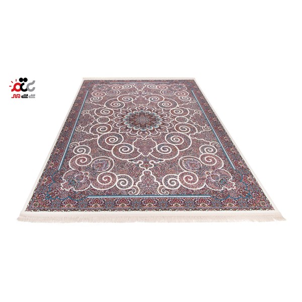 فرش ماشینی دنیای فرش طرح میترا زمینه کرم