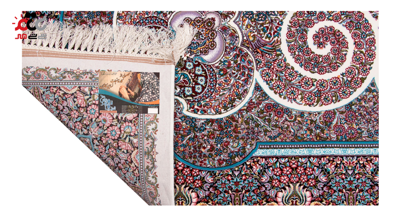 فرش ماشینی دنیای فرش طرح میترا زمینه کرم