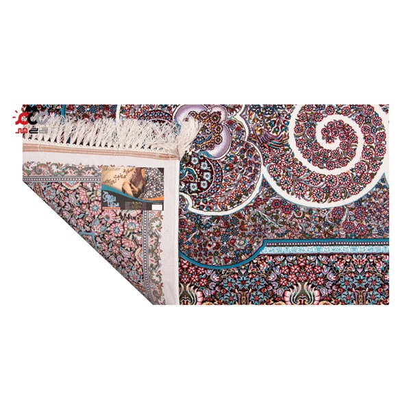 فرش ماشینی دنیای فرش طرح میترا زمینه کرم