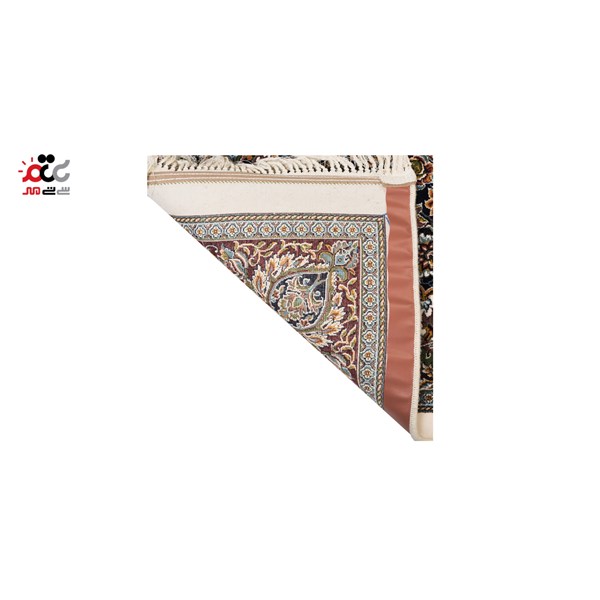 فرش ماشینی دنیای فرش طرح رهام رنگ زمینه کرم