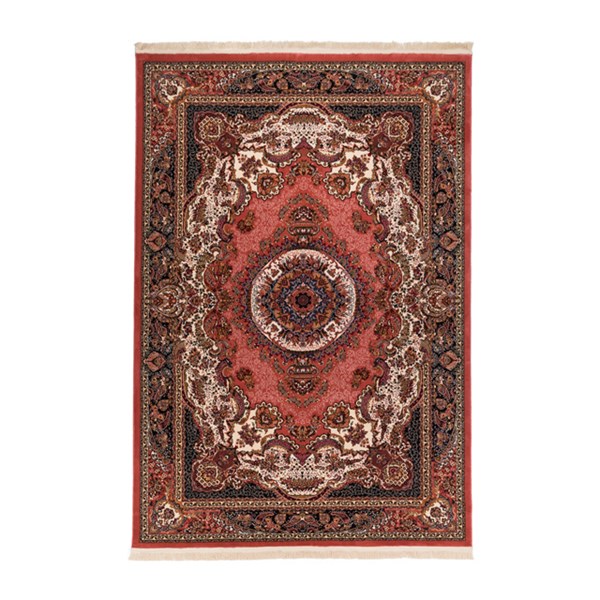 گبه ماشینی دنیای فرش کد 545G زمینه گلبهی