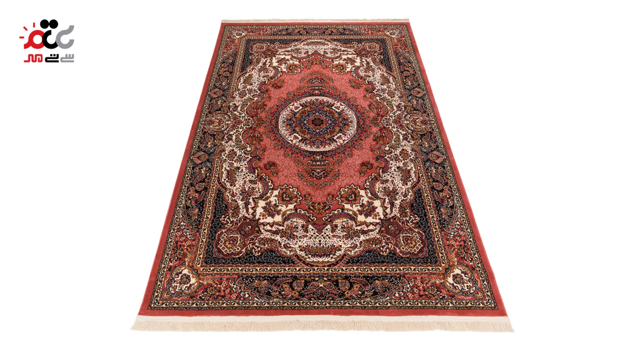 گبه ماشینی دنیای فرش کد 545G زمینه گلبهی