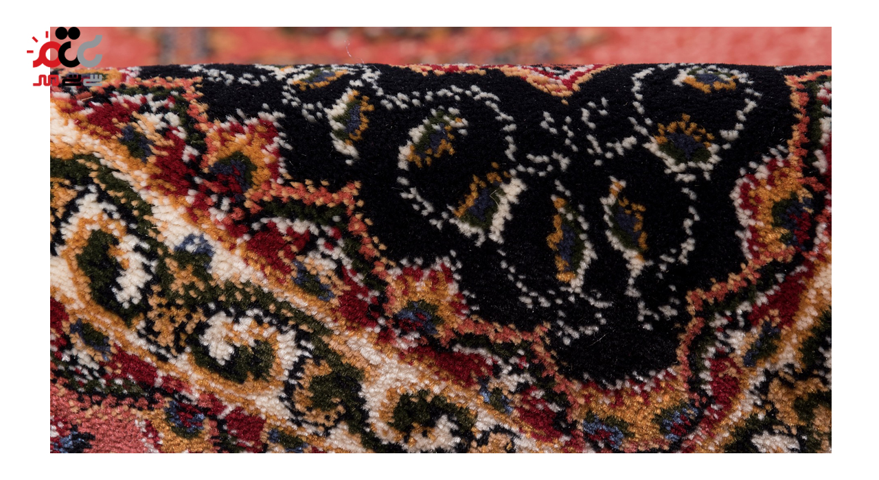 گبه ماشینی دنیای فرش کد 545G زمینه گلبهی