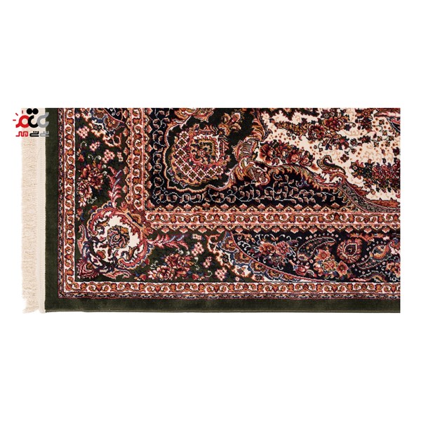 گبه ماشینی دنیای فرش کد 545GR زمینه سبز