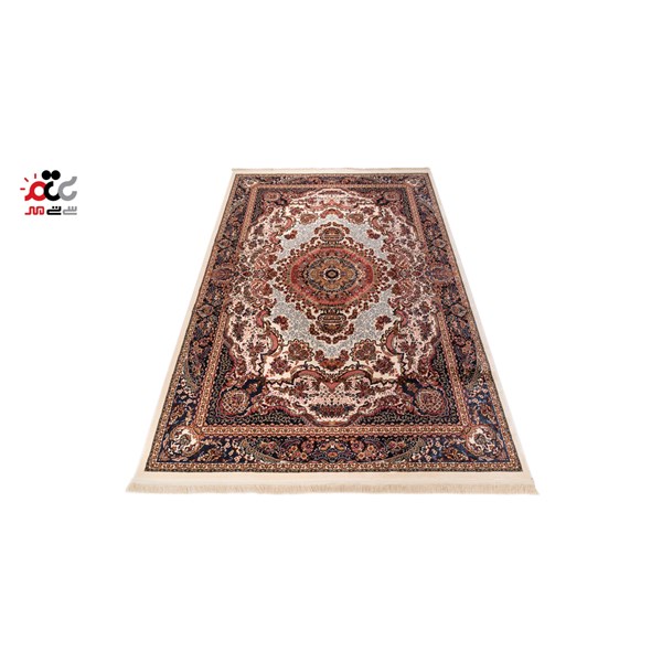 گبه ماشینی دنیای فرش کد 545K زمینه کرم